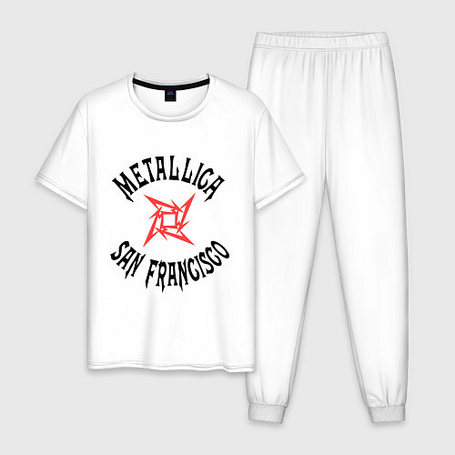Мужская пижама Metallica: San Francisco / Белый – фото 1