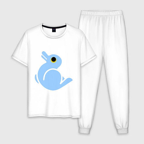 Мужская пижама Утка или заяц / Белый – фото 1