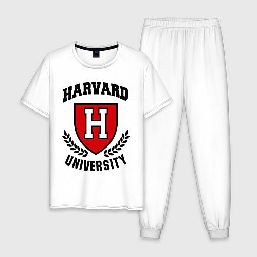 Мужская пижама Harvard University / Белый – фото 1