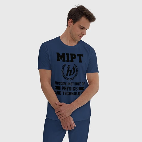 Мужская пижама MIPT Institute / Тёмно-синий – фото 3