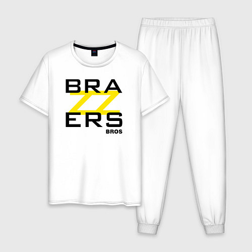 Мужская пижама Brazzers Bros / Белый – фото 1