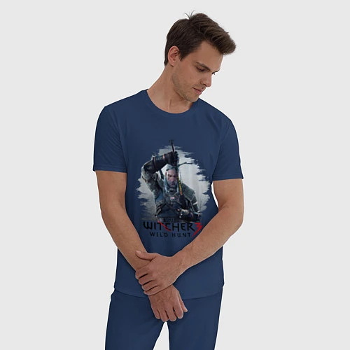 Мужская пижама The Witcher 3 / Тёмно-синий – фото 3
