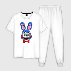 Пижама хлопковая мужская Toy Bonnie FNAF, цвет: белый
