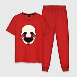 Пижама хлопковая мужская Puppet FNAF Марионетка, цвет: красный