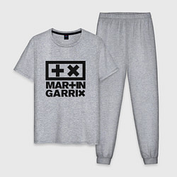 Пижама хлопковая мужская Martin Garrix, цвет: меланж