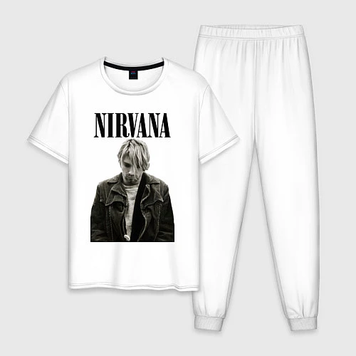 Мужская пижама Kurt Cobain: Young / Белый – фото 1