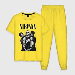 Пижама хлопковая мужская Nirvana Group, цвет: желтый