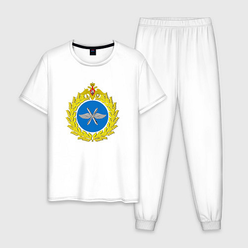 Мужская пижама Герб ВВС России / Белый – фото 1