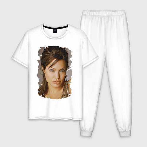 Мужская пижама Взгляд Джоли / Белый – фото 1