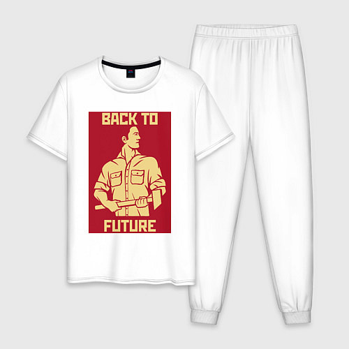 Мужская пижама BACK TO FUTURE / Белый – фото 1