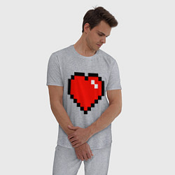 Пижама хлопковая мужская Minecraft Lover, цвет: меланж — фото 2