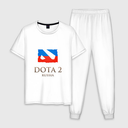 Мужская пижама Dota 2: Russia / Белый – фото 1