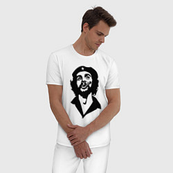 Пижама хлопковая мужская Че Гевара, цвет: белый — фото 2