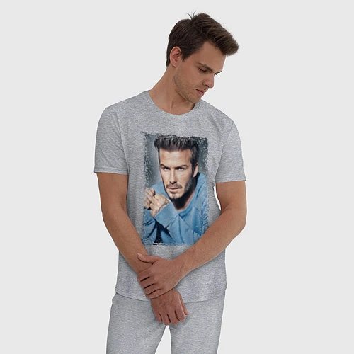 Мужская пижама David Beckham: Portrait / Меланж – фото 3