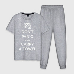 Мужская пижама Dont panic & Carry a Towel