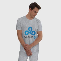Пижама хлопковая мужская Cloud9, цвет: меланж — фото 2