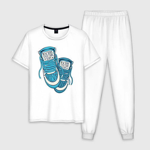 Мужская пижама Sneakers / Белый – фото 1