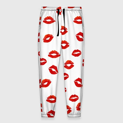 Мужские брюки Поцелуйчики / 3D-принт – фото 1