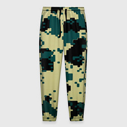 Мужские брюки Камуфляж пиксельный: зеленый/черный