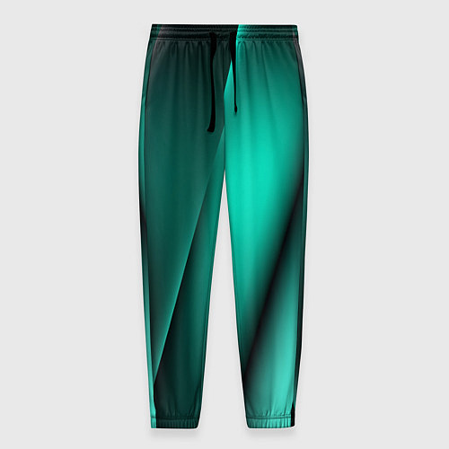 Мужские брюки Emerald lines / 3D-принт – фото 1