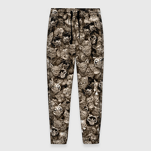 Мужские брюки Зомби котики / 3D-принт – фото 1