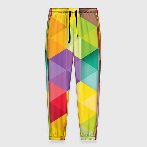 Мужские брюки Цветные зонтики / 3D-принт – фото 1