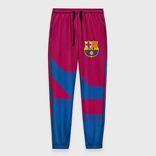 Мужские брюки Barcelona FC: Blue style / 3D-принт – фото 1