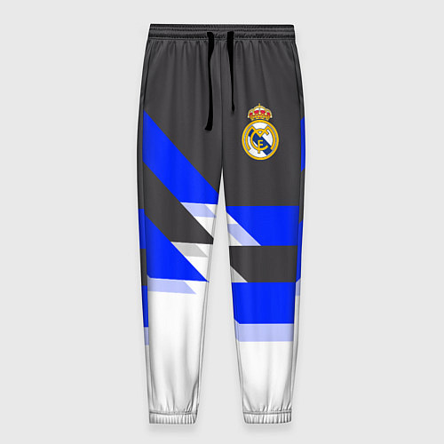 Мужские брюки Real Madrid FC: White style / 3D-принт – фото 1