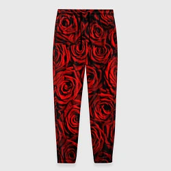 Мужские брюки Унисекс / Красные розы
