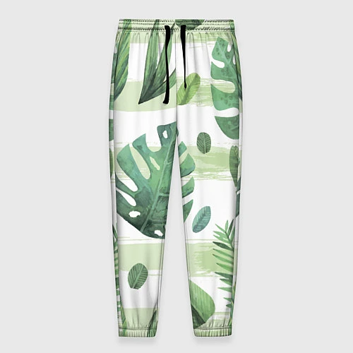 Мужские брюки Тропические джунгли / 3D-принт – фото 1