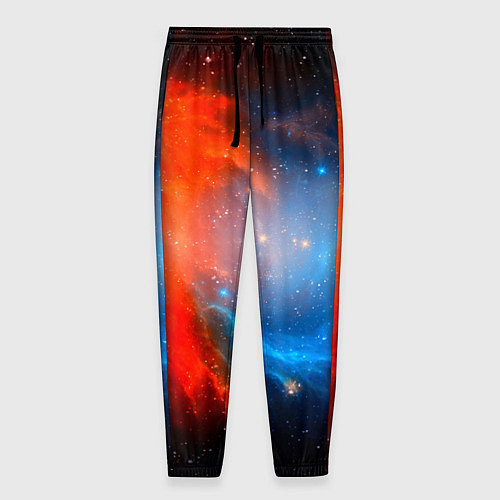 Мужские брюки Столкновение космоса / 3D-принт – фото 1