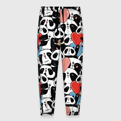 Мужские брюки Funny Pandas / 3D-принт – фото 1