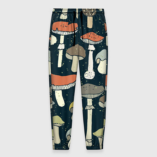 Мужские брюки Грибной лес / 3D-принт – фото 1