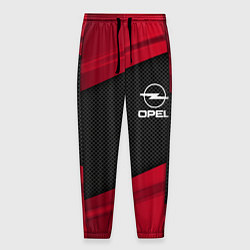 Брюки на резинке мужские Opel: Red Sport, цвет: 3D-принт