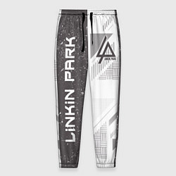 Брюки на резинке мужские Linkin Park: Grey Form, цвет: 3D-принт
