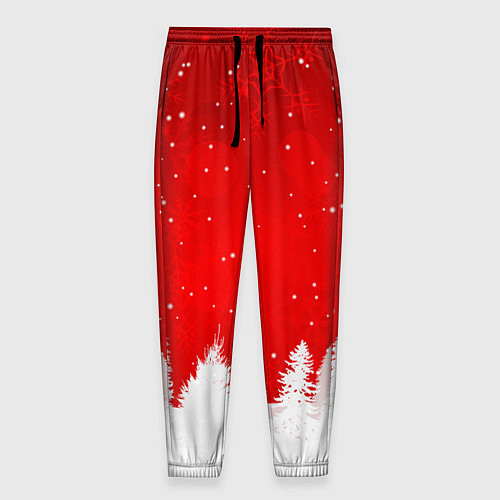 Мужские брюки Christmas pattern / 3D-принт – фото 1