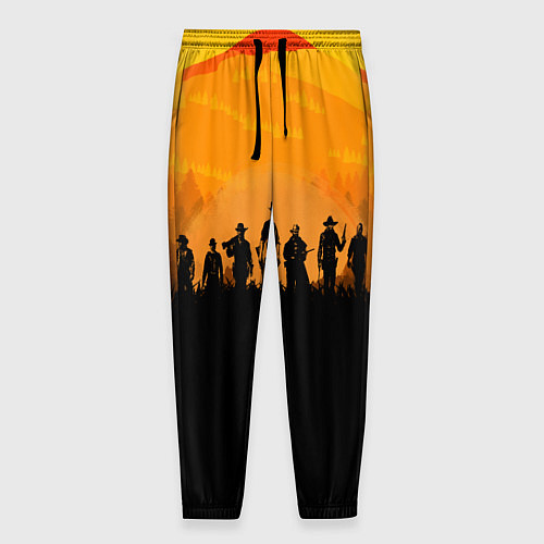 Мужские брюки Red Dead Redemption: Orange Sun / 3D-принт – фото 1