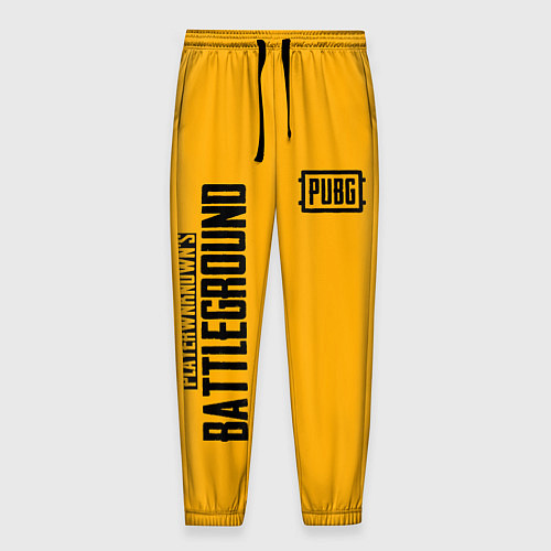 Мужские брюки PUBG: Yellow Fashion / 3D-принт – фото 1