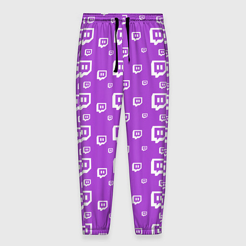 Мужские брюки Twitch: Violet Pattern / 3D-принт – фото 1