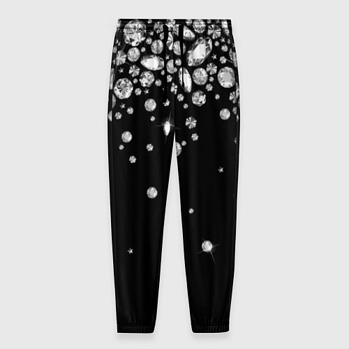 Мужские брюки Бриллиантовый дождь / 3D-принт – фото 1