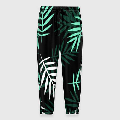 Мужские брюки Листья пальмы / 3D-принт – фото 1