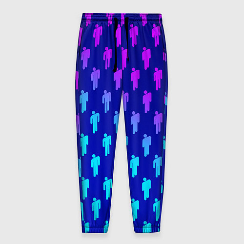 Мужские брюки Billie Eilish: Violet Pattern / 3D-принт – фото 1