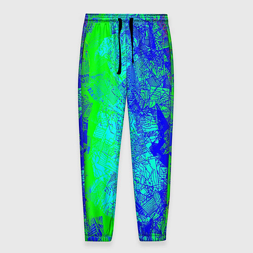 Мужские брюки Красочная текстура / 3D-принт – фото 1