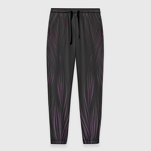 Мужские брюки Фиолетовое пламя / 3D-принт – фото 1