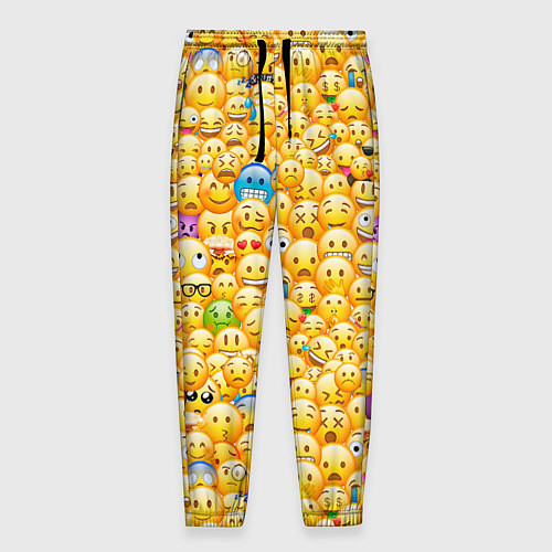 Мужские брюки Смайлики Emoji / 3D-принт – фото 1