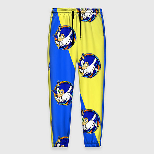 Мужские брюки Sonic - Соник / 3D-принт – фото 1