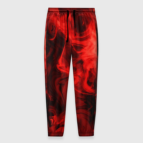 Мужские брюки Красный дым / 3D-принт – фото 1