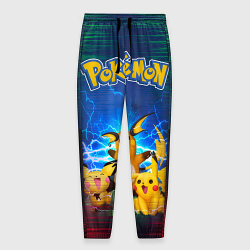 Мужские брюки Pikachu / 3D-принт – фото 1