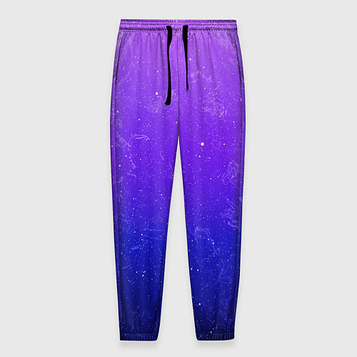 Мужские брюки Звёздное небо / 3D-принт – фото 1