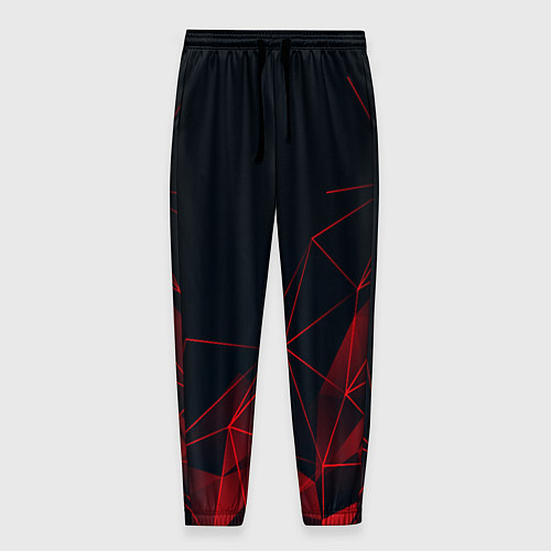 Мужские брюки RED STRIPES / 3D-принт – фото 1